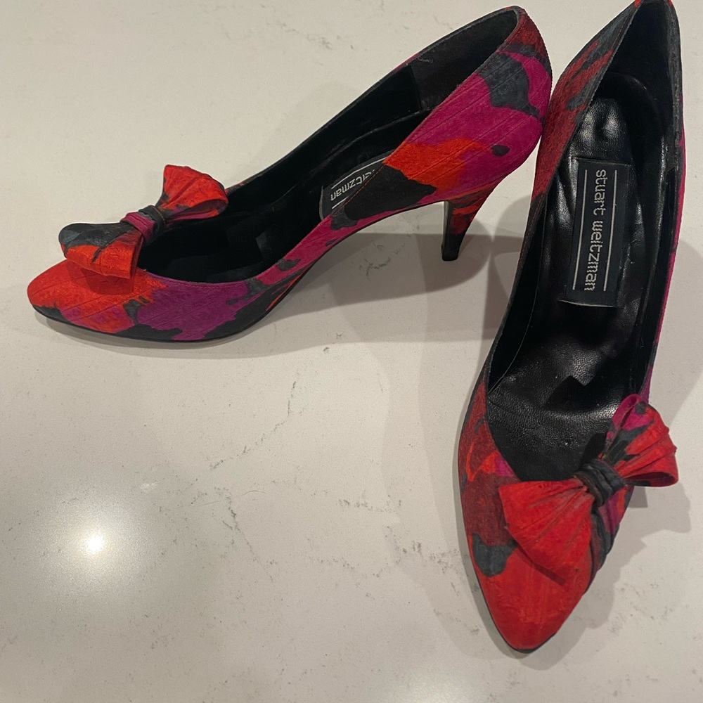 Stuart Weitzman Vintage Silk Heels